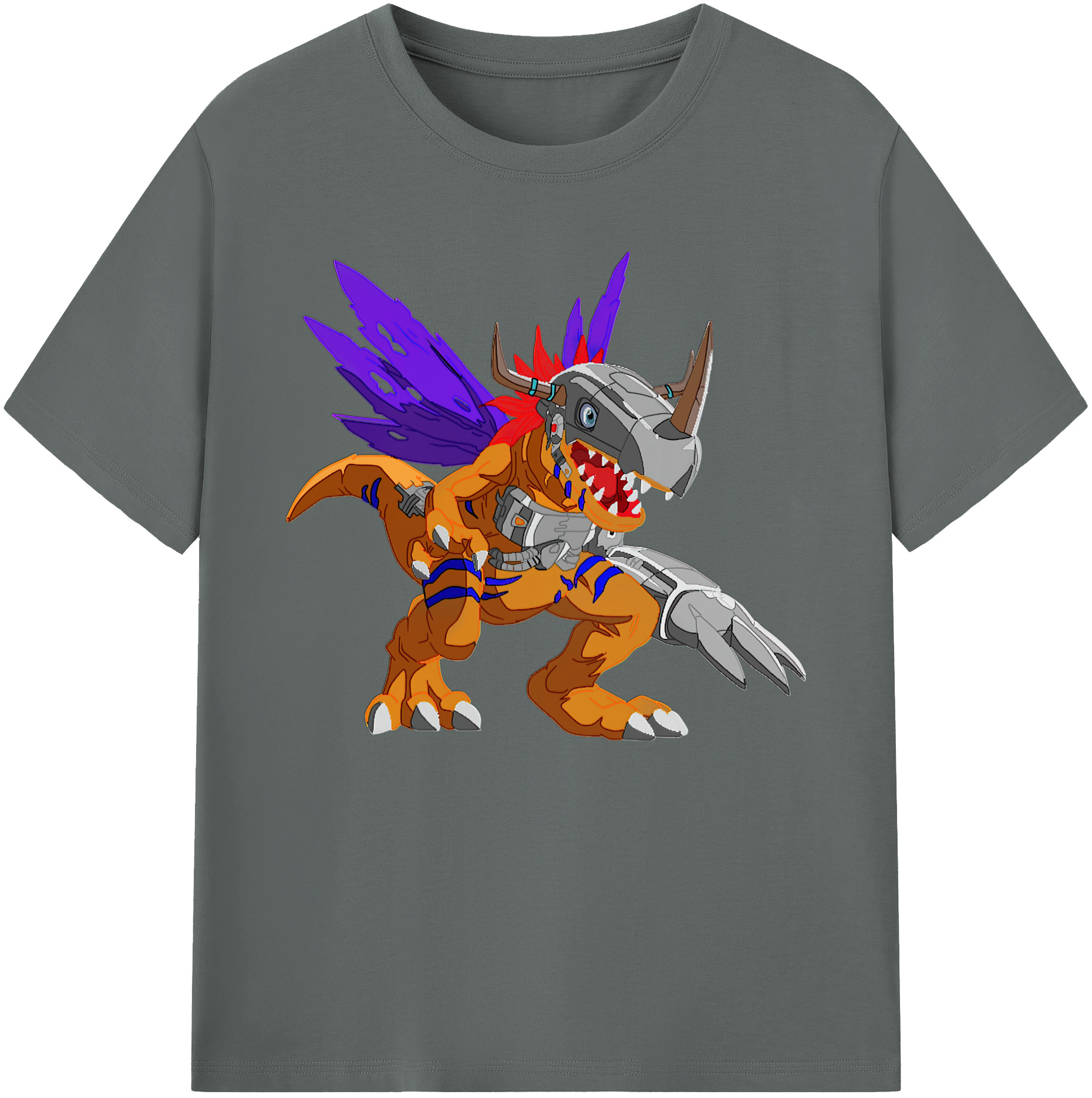 （画像用） Digimon デジタルモンスター/デジモン 綿100％ メンズ半袖Tシャツ｜肌触りやわらか＆通気性